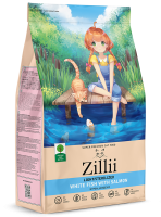 ZILLII Light/Sterilized сух.корм для кошек Белая рыба/лосось
