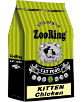ZooRing Kitten Chicken Цыпленок 10кг Корм сухой для котят