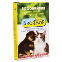 БиоФлор ошейник против блох д/кошек антипаразитарный 35см /20 / 74677