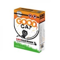 GOOD Cat FG04201 БИОошейник Антипаразитарный д/кошек от блох и клещей, черный 35см*6